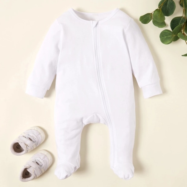 Ny ankomst vår och höst Baby Solid Jumpsuit Sex färger Baby Rompers Baby Red 9-12 Months