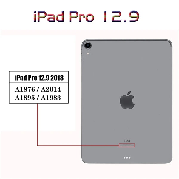 Case för Apple iPad Air Mini Pro 1 2 3 4 5 6 7 8 9 10 9,7 10,9 10,2 7,9 11 10,5 12,9 8,3 2020 Soft Silicone Black Shell iPad Pro 12.9 2018
