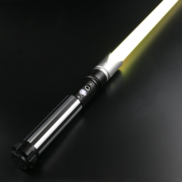 Metal Hilt Lightsaber 10 set Soundfonts Cosplay Heavy Dueling Sabre Volymjustering 12W LED med FOC Laser Sword TSK-E02 blacks Premium RGB