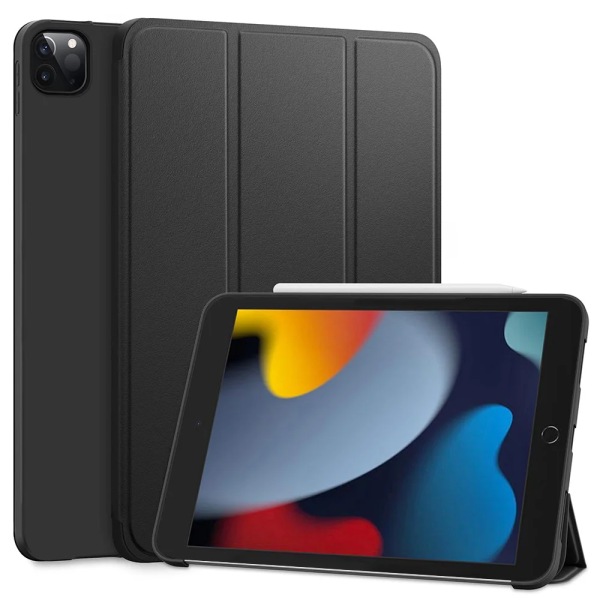 Case för Apple iPad 9.7 10.2 10.9 5:e 6:e 7:e 8:e 9:e 10:e generationen 2018 2019 2020 2021 2022 Magnetic Flip Smart Cover iPad 9th 10.2 2021 Black Soft Shell