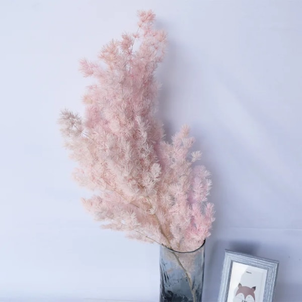 Torkade blommor Bukett Penglai Pine Konserverade Blommor Dekorativa grenar Gör-det-själv-tillbehör för växter Bröllopsdekoration white