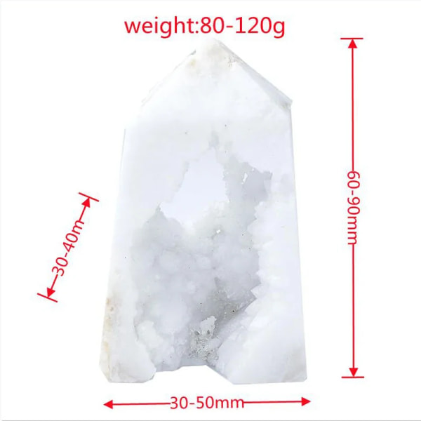 1 ST Agate Cave Tower Naturlig Crystal Point Madagas Healing Energy Obelisk Quartz Wand Tower Ornament för hälsosam heminredning Present Light Yellow 160-200g