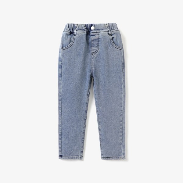 Toddler Casual jeans med elastisk jeans Blue 3-4Years