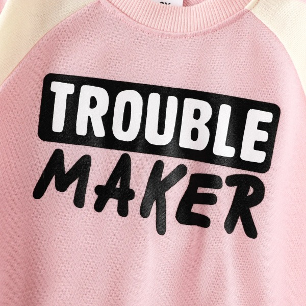 Toddler flicka/pojke print tröja Pink 4-5Years