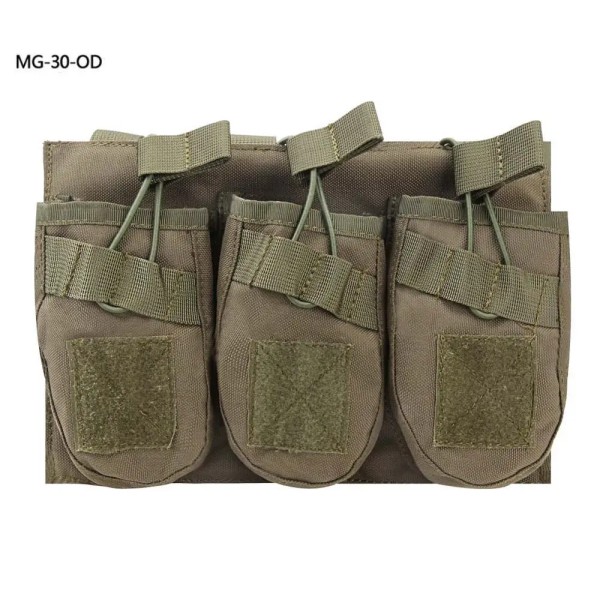 Tactical Double Magazine Pouch Military Army Bag MOLLE Equip Airsoft Multifunction Hunting Bag 1000D Nylon MG-30 OD