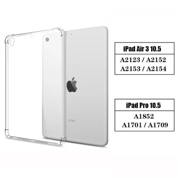 För Apple iPad Air Mini Pro 1 2 3 4 5 6 7 8 9 10 7,9 8,3 9,7 10,2 10,9 11 12,9 2022 2021 Flexibelt TPU mjukt case iPad 10.5