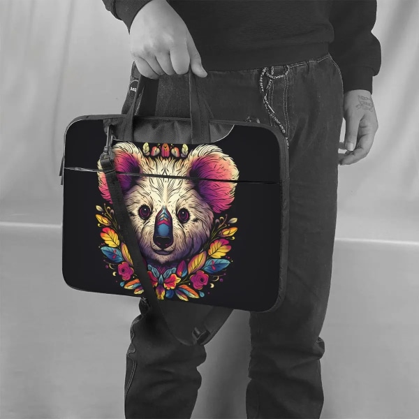 Koala Laptopväska Vintage Style För Macbook Air Pro Acer Dell Sleeve Case Snygg Travelmate 13 14 15 15.6 Portföljer As Picture 14inch