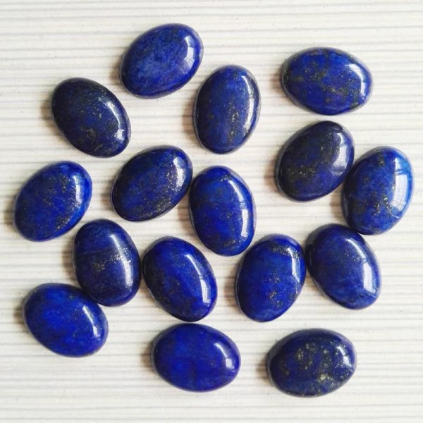 Helmode 13x18mm Natursten CAB CABOCHON berlocker Diverse stenpärlor för smyckestillverkning 50st/lot lapis lazuli