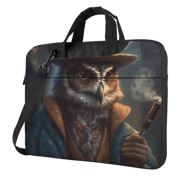 Owl Laptopväska Gangster-stil Godfather Travel För Macbook Air Pro Microsoft Sleeve Case 13 14 15 15,6 Mjuk påse As Picture 14inch