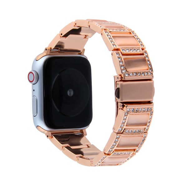 Avancerat metallarmband för Apple Watch Ultra 49mm 8 7 45mm 41mm Resin armband tillbehör för iwatch 6 5 4 SE 3 44-42-40mm Rose gold For UItra 49mm