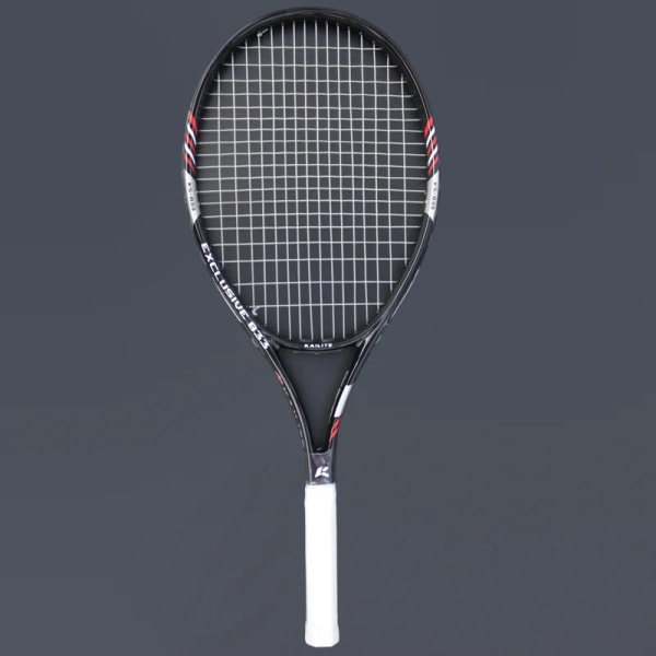 Professionell teknisk typ Carbon Tennisracket Raqueta Tenisracket String Padel Tennisracket Tennisracketväska 50-58lbs Black