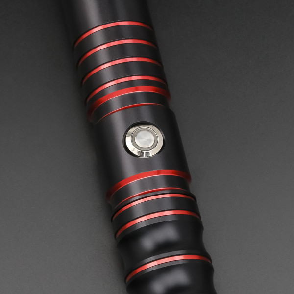 RGB Lightssaber Metal Hilt 12 färgskiftande och ljudfonter FOC Lock Up Light Sabre Cosplay Toys Blaster Laser Swords TSK-E09blacks-reds Super RGB