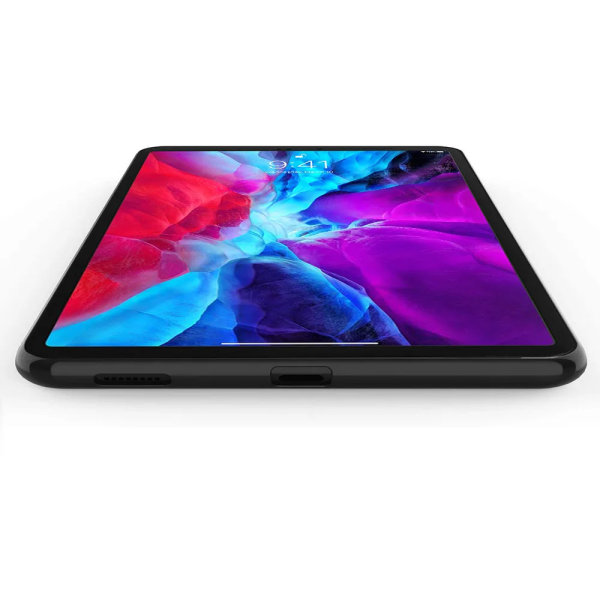 Case för Apple iPad Pro 12.9 2018 2020 2021 2022 3:e 4:e 5:e 6:e generationen Flexibelt mjukt silikonsvart skal cover Black Case