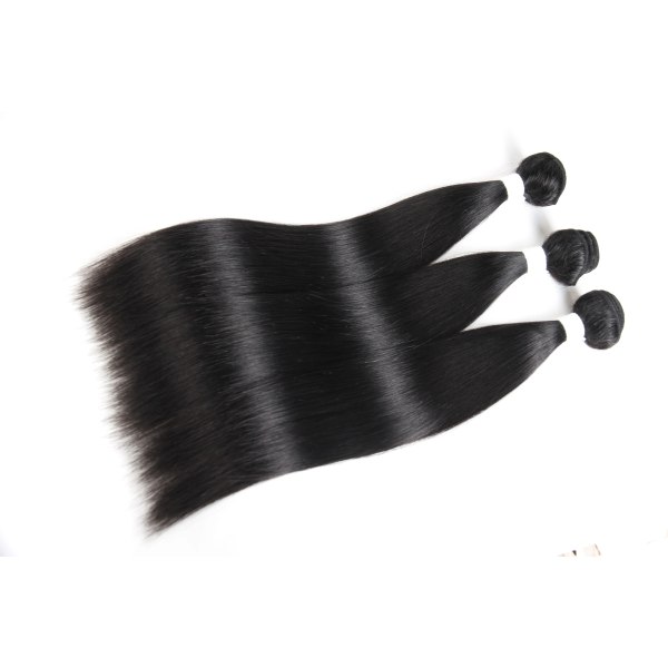 Kvinnors hårbuntar Brazilian Remy Hair Weave #BURG Rakt människohårförlängning 12-26 tum 100 g/st Naturliga hårbuntar 1B 18 inches