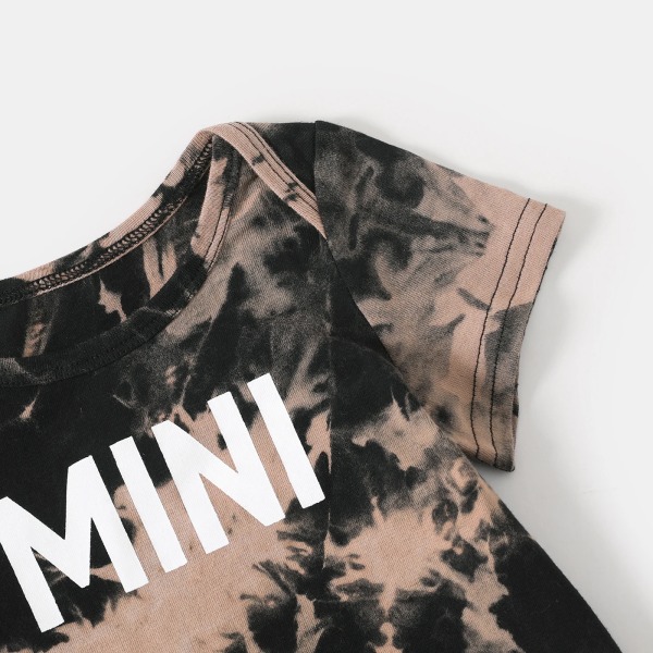 Familjematchande 100 % bomull Kortärmad t-shirt med grafiskt print Colorful MenL