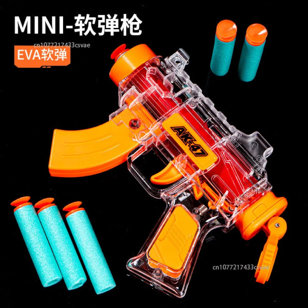 2023 Explosiv presentleksak för barn Handhållen Transparent EVA Soft Bullet Sugkopp Gun Soft Bullet Gun Street Stall Partihandel 2