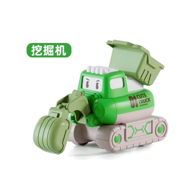 Barnleksaker Press Tröghetsbil Grävning Bulldozer Boy Engineering Vehicle Set Kindergarten Small Gift 1