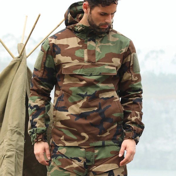 Jaktkläder Kostymer Kamouflagerockar Militärjacka Mode Stridsuniform Utomhussport Taktisk kryptek Airsoft Combat Suit RU M