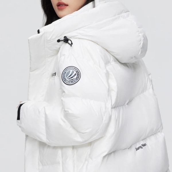 den nya svartvita positionerande fashionabla snöbergskappan för män och kvinnor i Bosden höst och vinter Brown White 8003 XXXL185