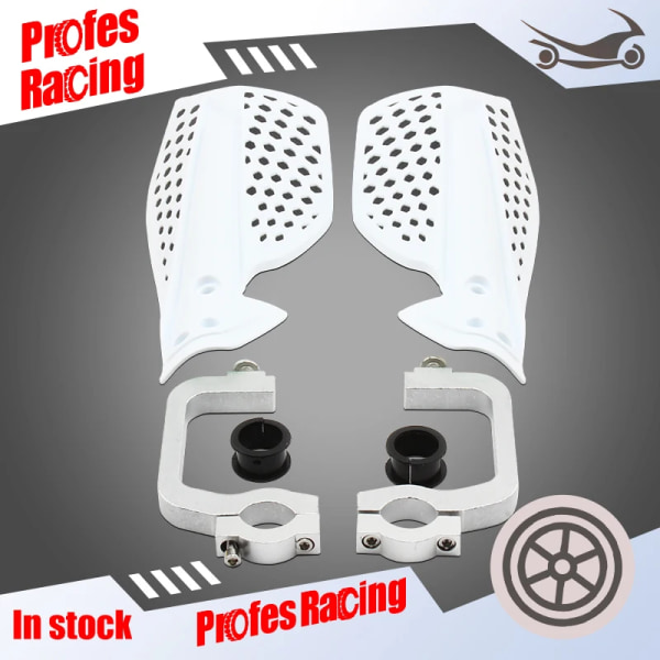 Motorcykel 22mm 28mm Handskydd 7 Färger Handguard Protector För KTM SX EXC XCW SMR Dirt Bike Styre Hanguards 1 Par White