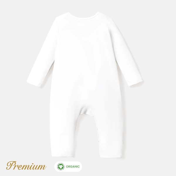 Söt Jumpsuit i ekologisk bomull för baby unisex Color-B 3-6Months