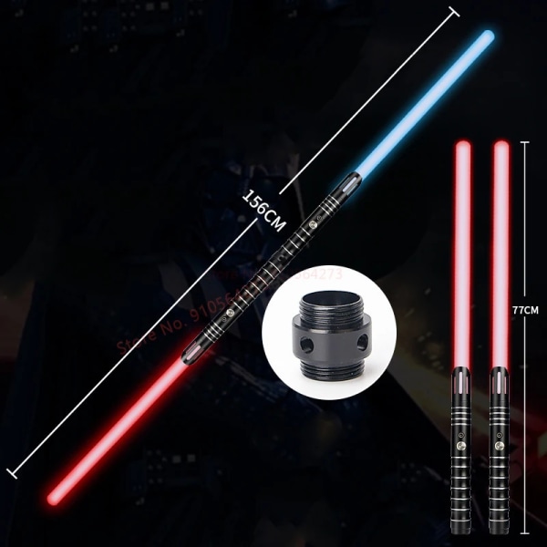 Lightsaber Rgb Laser Sword Toys 10 färger Ändra Andningsgradient Ljus Tyst läge Barn Cosplay Ljussabel för barn Presenter golden 1pcs