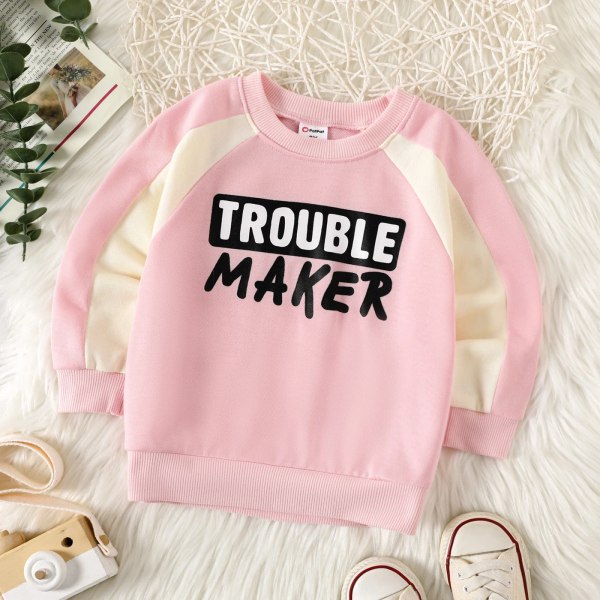 Toddler flicka/pojke print tröja Pink 5-6Years