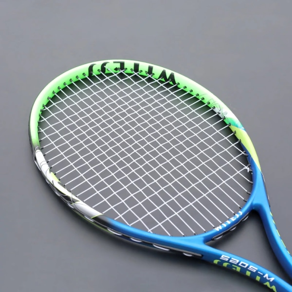 Kolaluminiumlegering träning tennisracket för vuxna 100sq. i Män Kvinnor Professionell Racket Med Strings Väska Padel Raqueta Silver