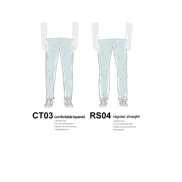 2023 Höst Vinter Nya 14 Oz Lycra elastiska tyg Jeans Herr Bekväma tvättade vintage jeansbyxor CT03 Blue 29 REC 55.5-60KG