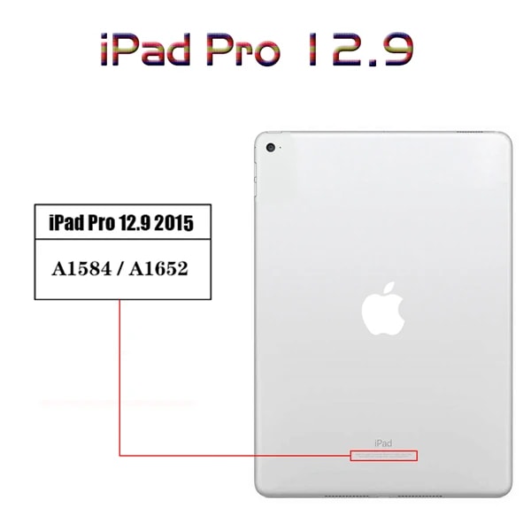 Transparent cover för Apple iPad Air Mini 1 2 3 4 5 6 7 8 9 10.2 7.9 TPU Silicon Back Tablet Case för iPad Pro 9.7 10.5 11 12.9 iPad Pro 12.9 2015