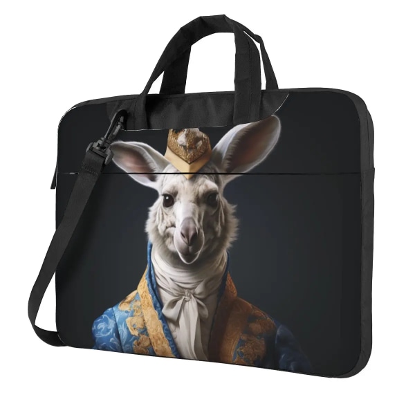 Kangaroo Laptopväska Fantastiska porträtt Vackra kläder för Macbook Air Pro HP 13 14 15 15.6 Case Kawaii Stötsäker påse As Picture 13inch