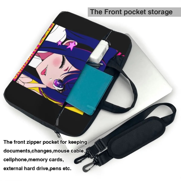 Oshi No Ko Laptopväska Anime Söt Bärbar Notebook-väska 13 14 15 Mode För Macbook Air Xiaomi Case As Picture 13inch