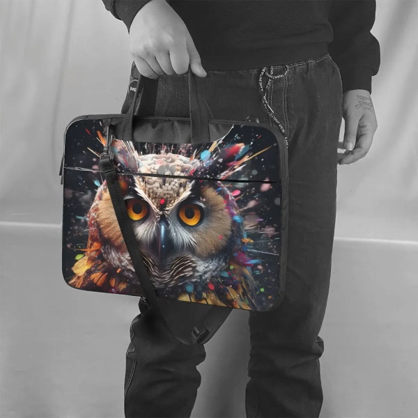 Owl Laptopväska Liquid Splash Explosion Travel För Macbook Air Pro HP Huawei Case 13 14 15 15.6 Snygg påse As Picture 13inch