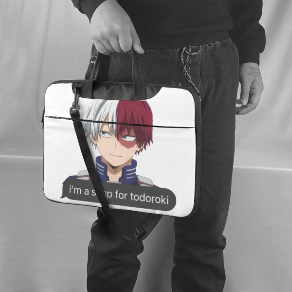 Shoto Todoroki Simp Laptopväska My Hero Academia för Macbook Air Pro Xiaomi Lenovo Asus 13 14 15 15.6 Case Vintage Vattentät 1 13"