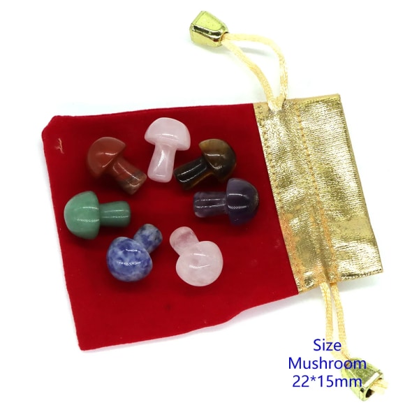 Natursten Kristall Set 7 Chakran Dekor Healing Quartz Mineral Ornaments Collection Hem Ädelsten Point Hantverk Partier Partihandel Set 9 20 Sets