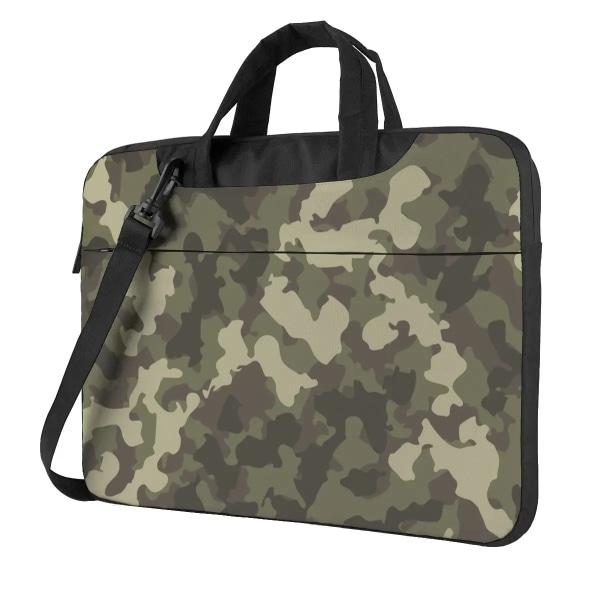 Military Camo Laptopväska Grön Camouflage Army För Macbook Air Pro Xiaomi Lenovo Asus 13 14 15.6 Fodral Snygg vattentät case 11 13"