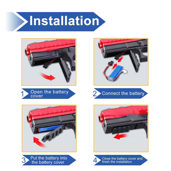 2st 2 i 1 Glock Glock Blaster Elektrisk vattenbollleksakspistol Splash Ball Airsoft Pistol Barn utomhussportspel Pistolgåva 2023 11