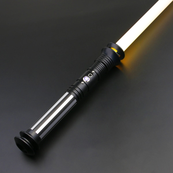 Smooth Swing Lightsaber Metal Hilt Heavy Deuling Laser Sword 12 färger Ändra ljudfonter FOC Blaster Cosplay Toys TSK-E04 blacks Proffie 2.2