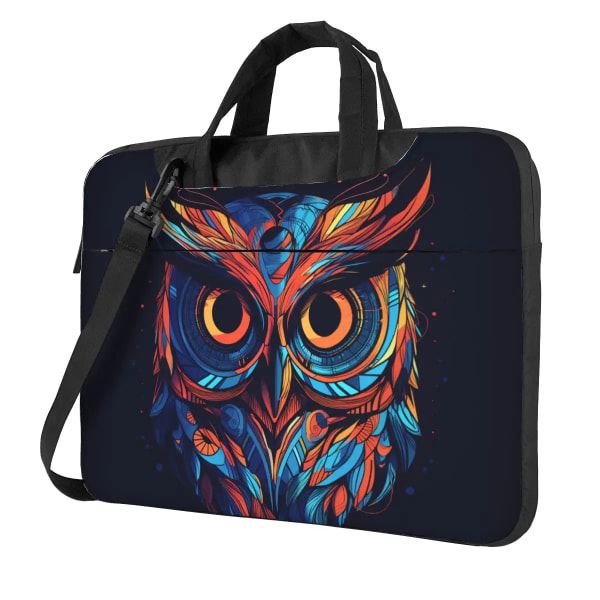 Owl Laptopväska Line Art Neon För Macbook Air Pro Microsoft Sleeve Case Cute Travelmate 13 14 15 15,6 Pouch As Picture 13inch