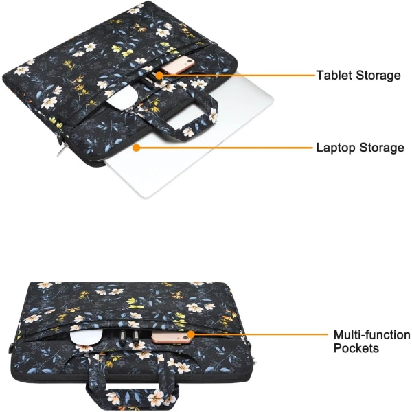 13,3 14 15 16 17,3 tums bärbar case för MacBook Pro 16 M3 A2991 Air 15 M2 A2941 HP Dell Acer bärbar handväska portfölj 1 13-13.3 inch