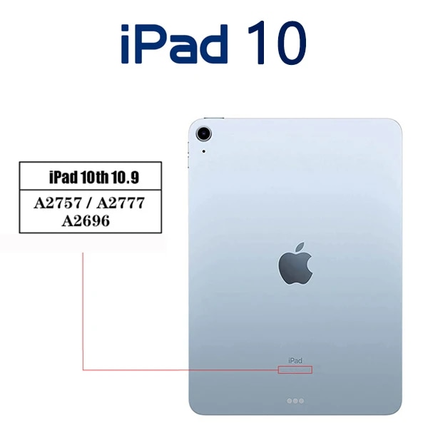 Transparent cover för Apple iPad Air Mini 1 2 3 4 5 6 7 8 9 10.2 7.9 TPU Silicon Back Tablet Case för iPad Pro 9.7 10.5 11 12.9 iPad 10