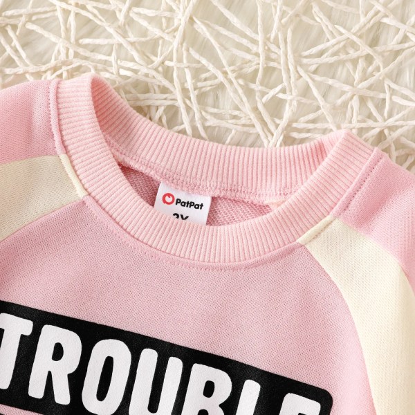 Toddler flicka/pojke print tröja Pink 2Years