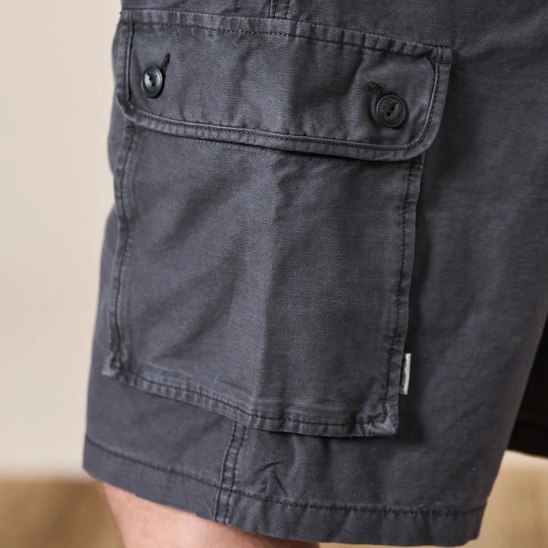 2023 Summer New Oversize Vintage Dragsko Shorts Herr 100 % bomull Cargo Shorts Plus Size Märkeskläder Charcoal Grey M