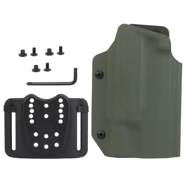 Lättviktigt Kydex hölster för Sig P320 /.40/CARRY/Full Size/LEGION/M17/M18 Military 9 mm Mag Airsoft hölster med X300u ficklampa GB-K-17 Green