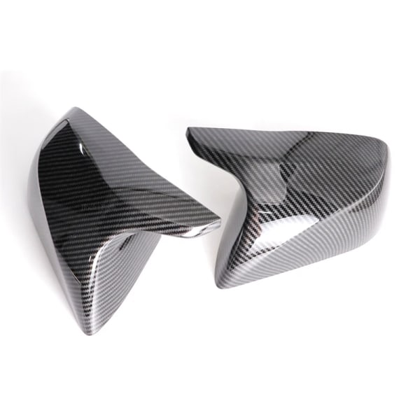 Carbon Fiber Style Black Side Mirror Cover Caps för Tesla Model 3 Model3 M3 2017-2023 Gloss Black Caps Black 1 set