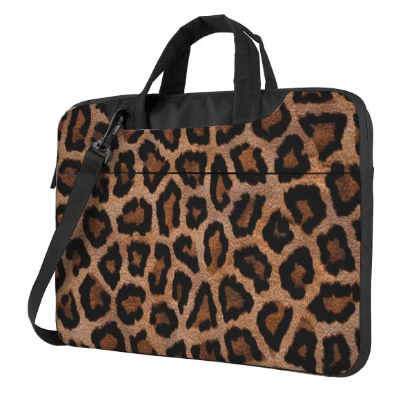 Print bärbar datorväska Spotted Leopard för Macbook Air Pro Microsoft 13 14 15 15.6 Case Fashion Shockproof Pouch 1 15.6-inch