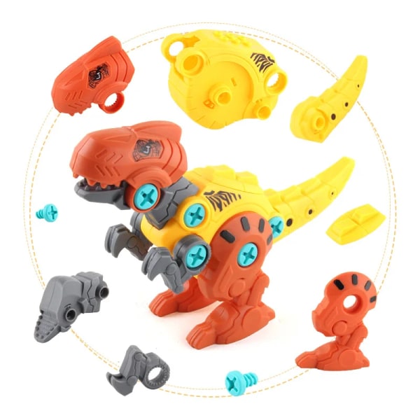 Ny pussel monterad Tyrannosaurus modell Fit Transform Dinosaur Robotleksak för barn Dinosaurieleksaker present 1 set