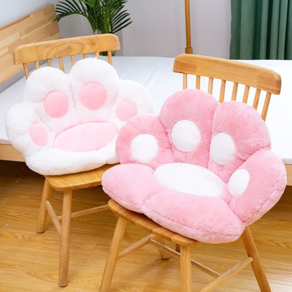 Kawaii Cat Paw Sittdyna Jätte gosedjur Plysch mjuk soffa Inomhus Hemstol Dekorkudde Present till flickor Barn round pink 100x120cm