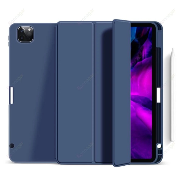 För iPad 10:e generationens case 10,9 tum 2022 iPad case iPad 10 case iPro 11 iPad Air 5 4 10,9 Stöd 2nd Gen Pencil Charging Dark Blue iPad Pro 11 2020