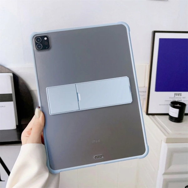 För iPad Air Case 4:e generationens iPad Air 5 Case iPad Air 5:e 4:e 10,9 tum Case 2022/2020 Hård PC Robust Slim iPad Pro 11 cover iPad 9 8 7th 10.2 Light blue